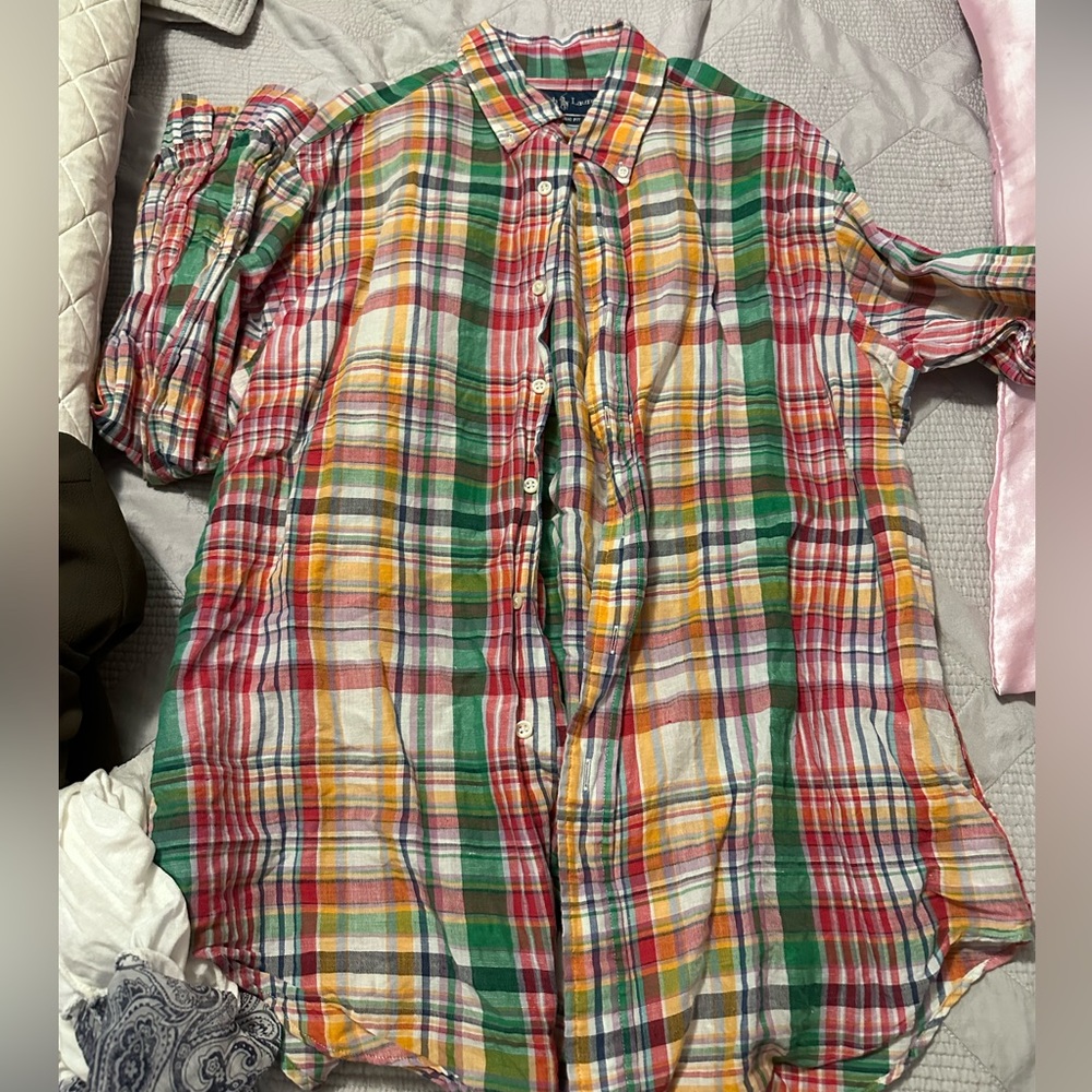 Ralph Lauren Multicolor Plaid Dress Shirt